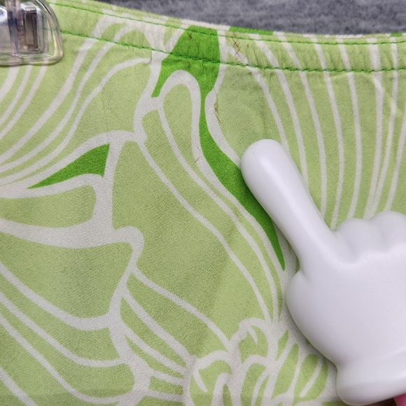 Vintage 90s Y2k Roxy Lime green midi flowy Hawaiian skirt sz M surfer hipster - Picture 5 of 8